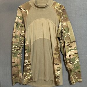 US ARMY Combat Flame Resistant Team Soldier Multicam Shirt Men Large OCP Camo